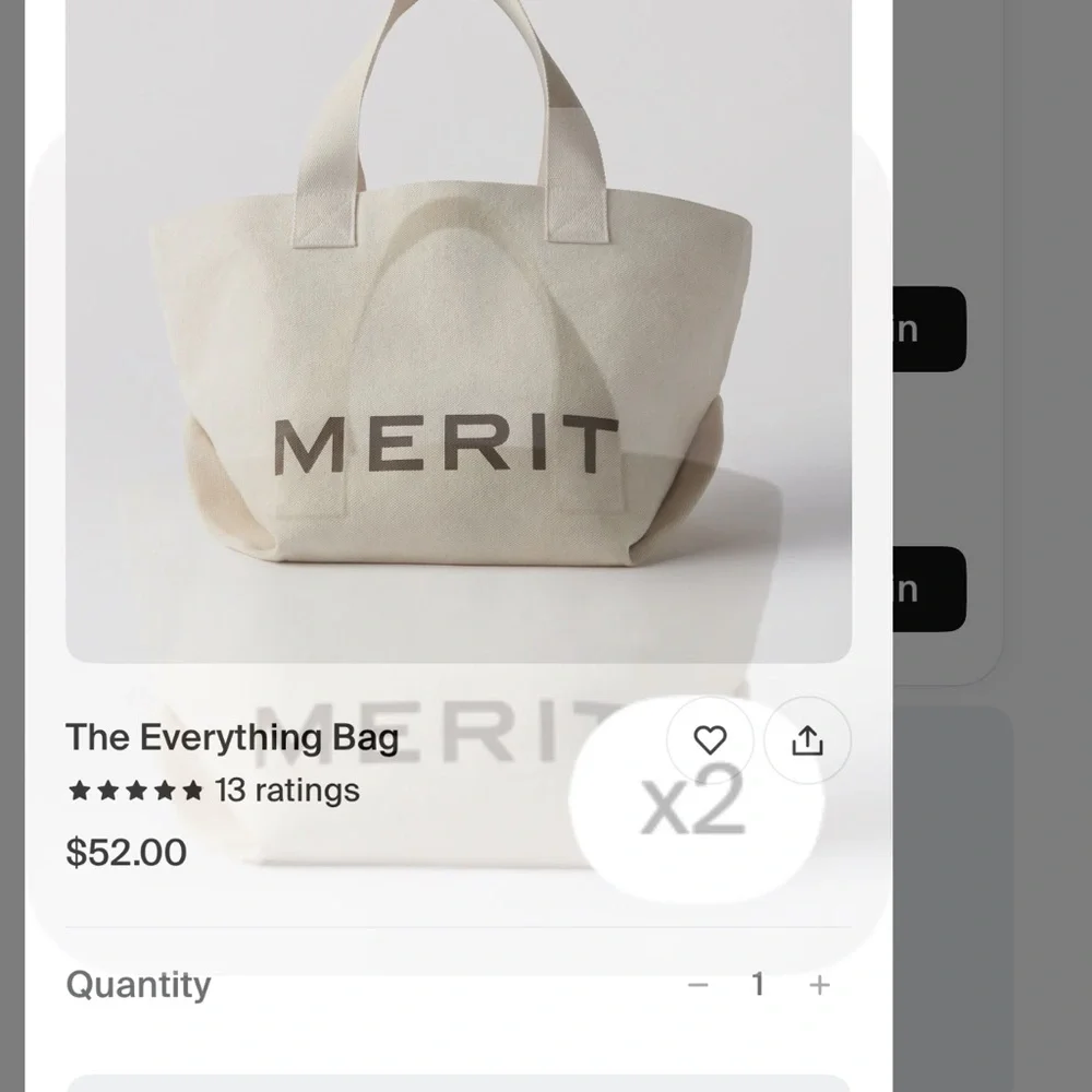 Merit The Everything Cream Bag - Picture 13 of 13